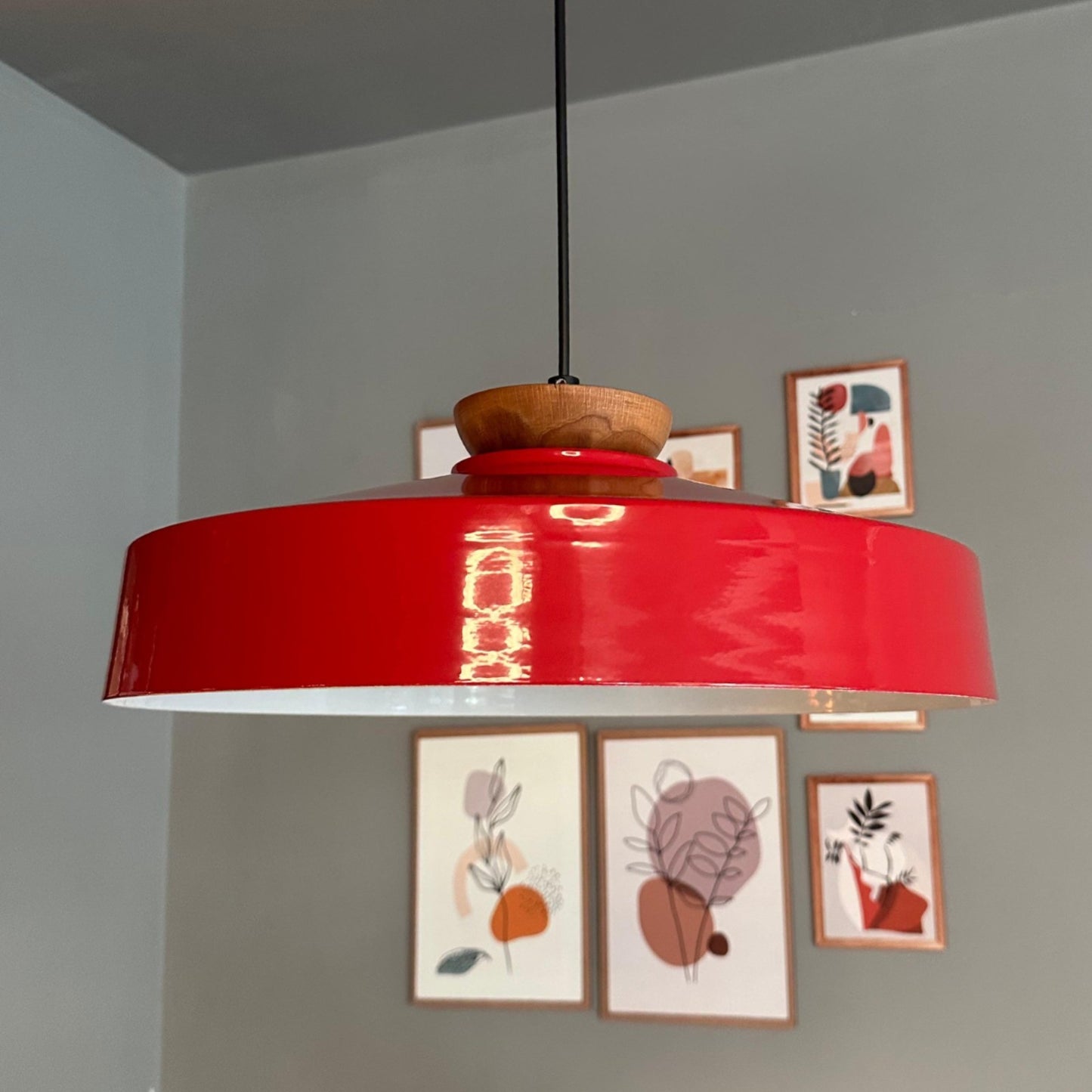 Ace Hängelampe Ø40 cm, Pendelleuchte Vintage, Industrial aus Metall E27