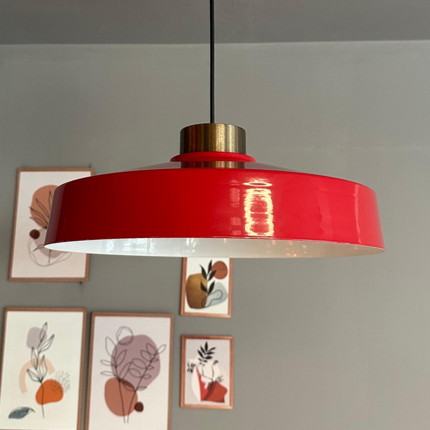 Ace Hängelampe Ø40 cm, Pendelleuchte Vintage, Industrial aus Metall E27