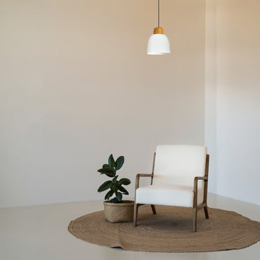 Tiefer, Breiter Holzkopfteil-Einzelleuchter