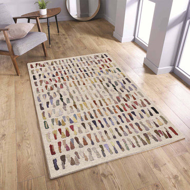 Tappeto stampato Zola con stampa in ciniglia, realizzato a macchina