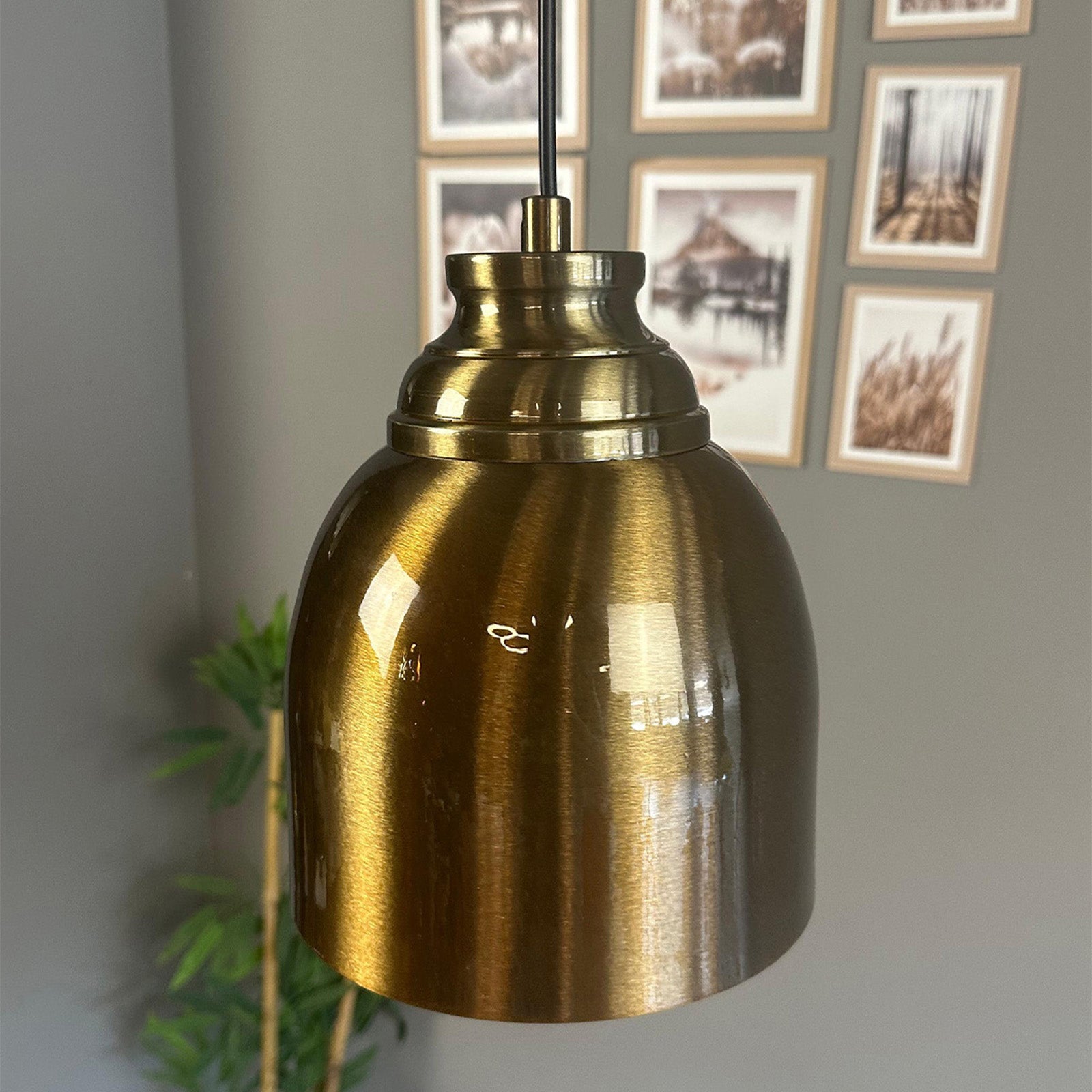 Pendelleuchte Deep Sanduhr Kopfteil Metall Ø17,5 cm, E27, Vintage Lampe