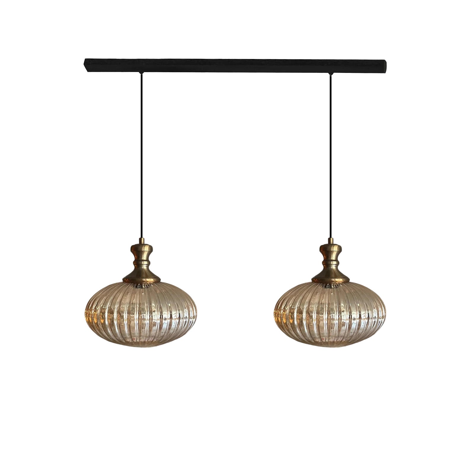 Pendelleuchte Elegant Glas-Kronleuchter Doppelter Kronleuchter Hängelampe