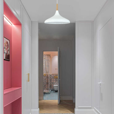 Bamyum Champion Holz und Metall Pendelleuchte