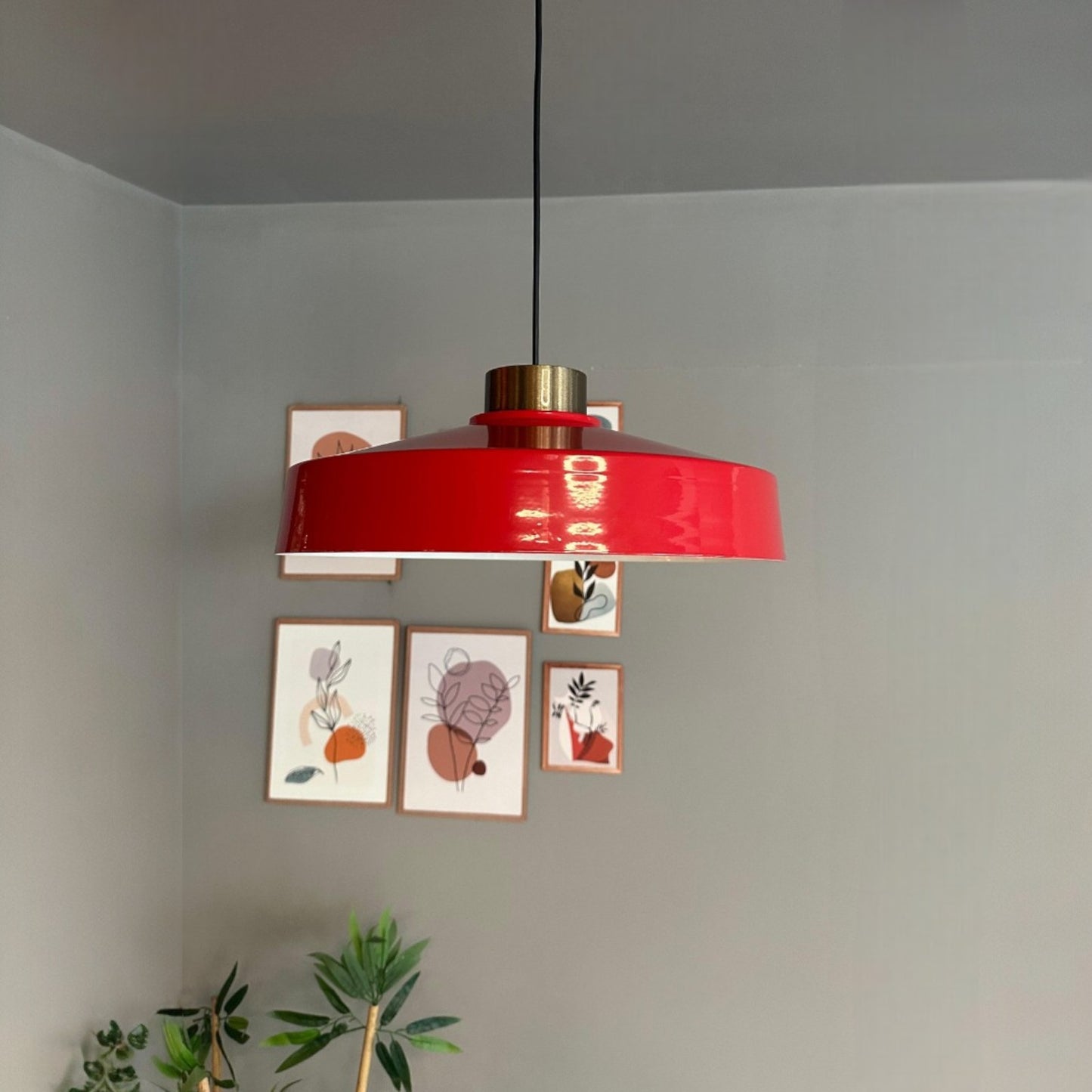 Ace Hängelampe Ø40 cm, Pendelleuchte Vintage, Industrial aus Metall E27