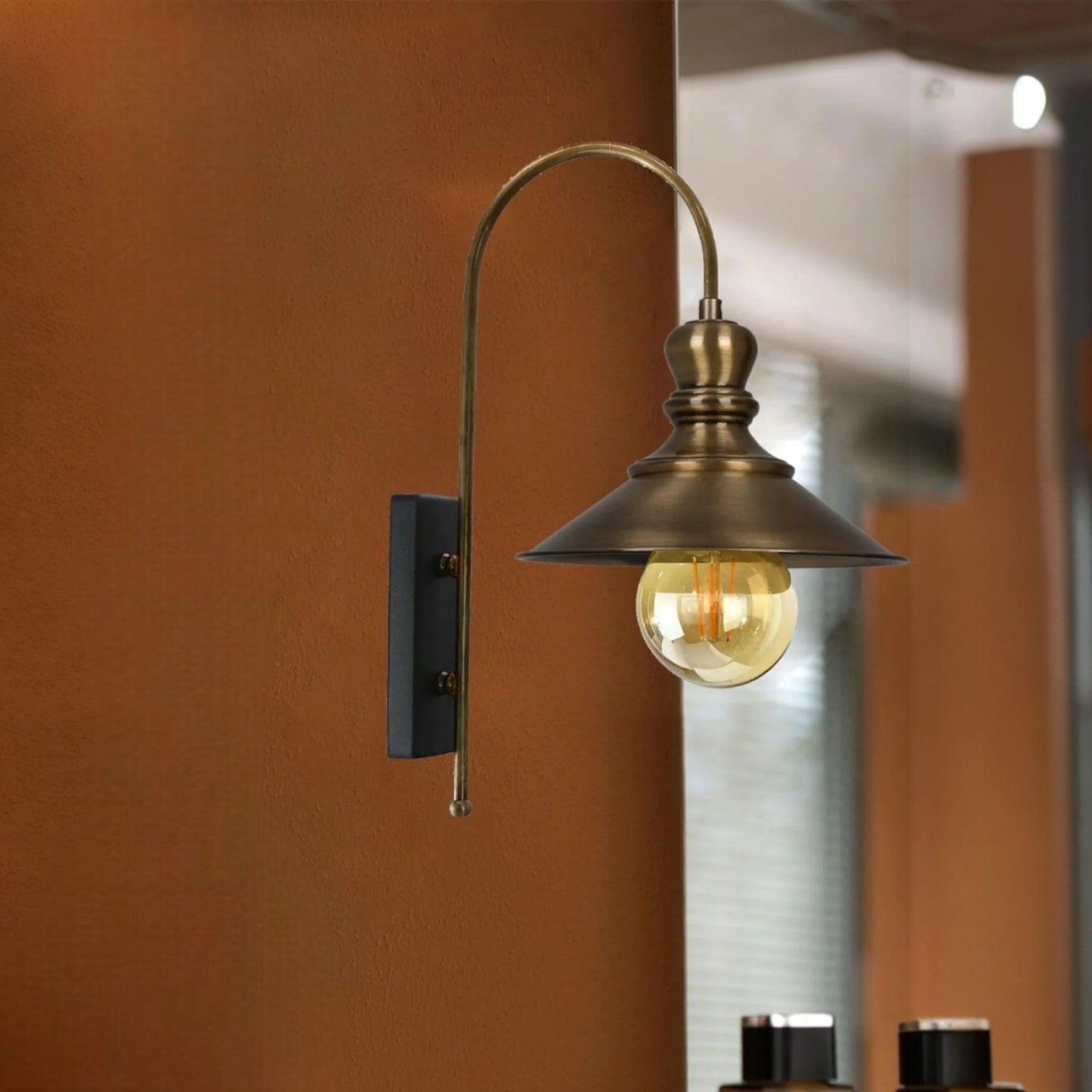 Wandleuchte Nantes Antikeskupfer Wandleuchte Innen Metall, Vintage Wandlampe