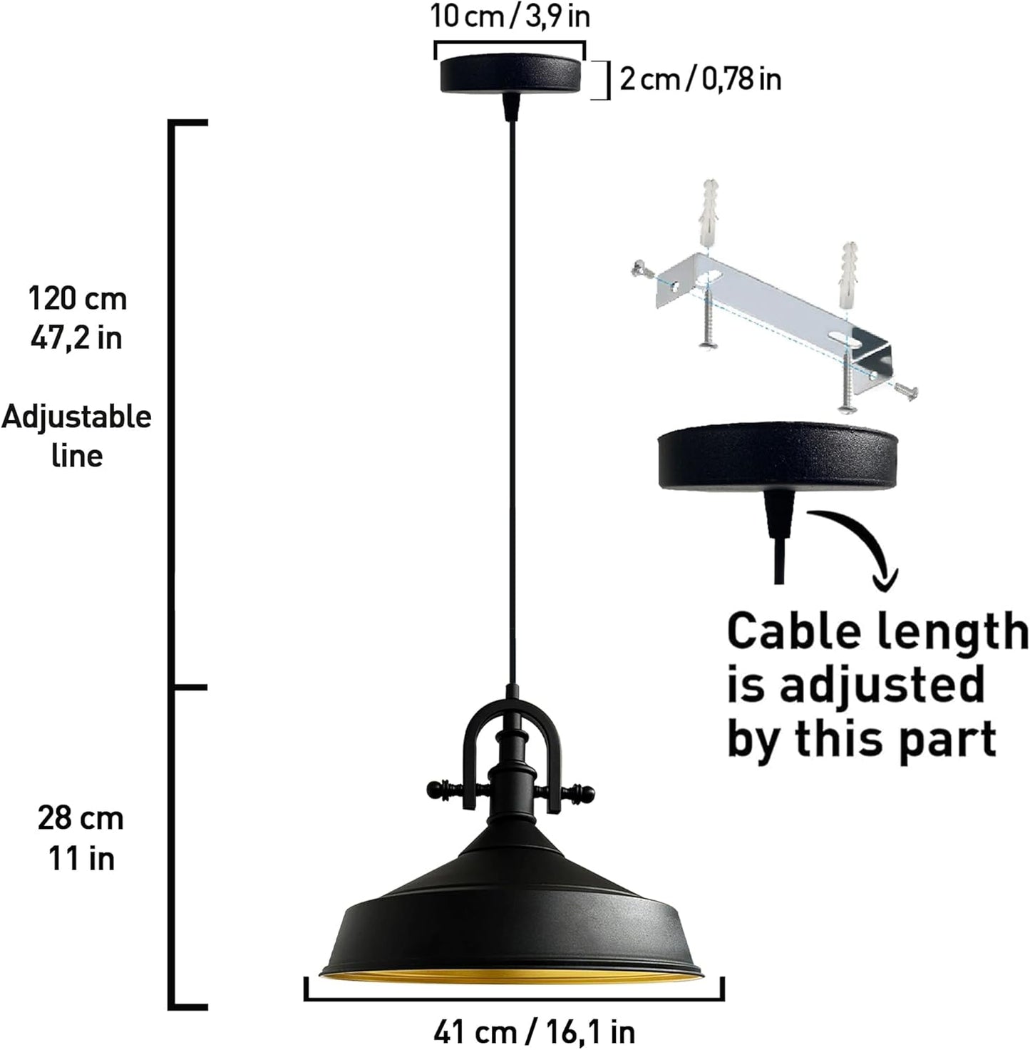 Bamyum Asletl-Marine Hängelampe Industrial Vintage Pendelleuchte
