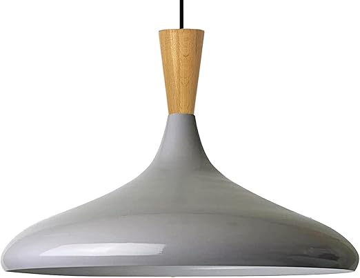 Bamyum Champion Holz, Hängelampe Metall E27 Moderne Pendellampe