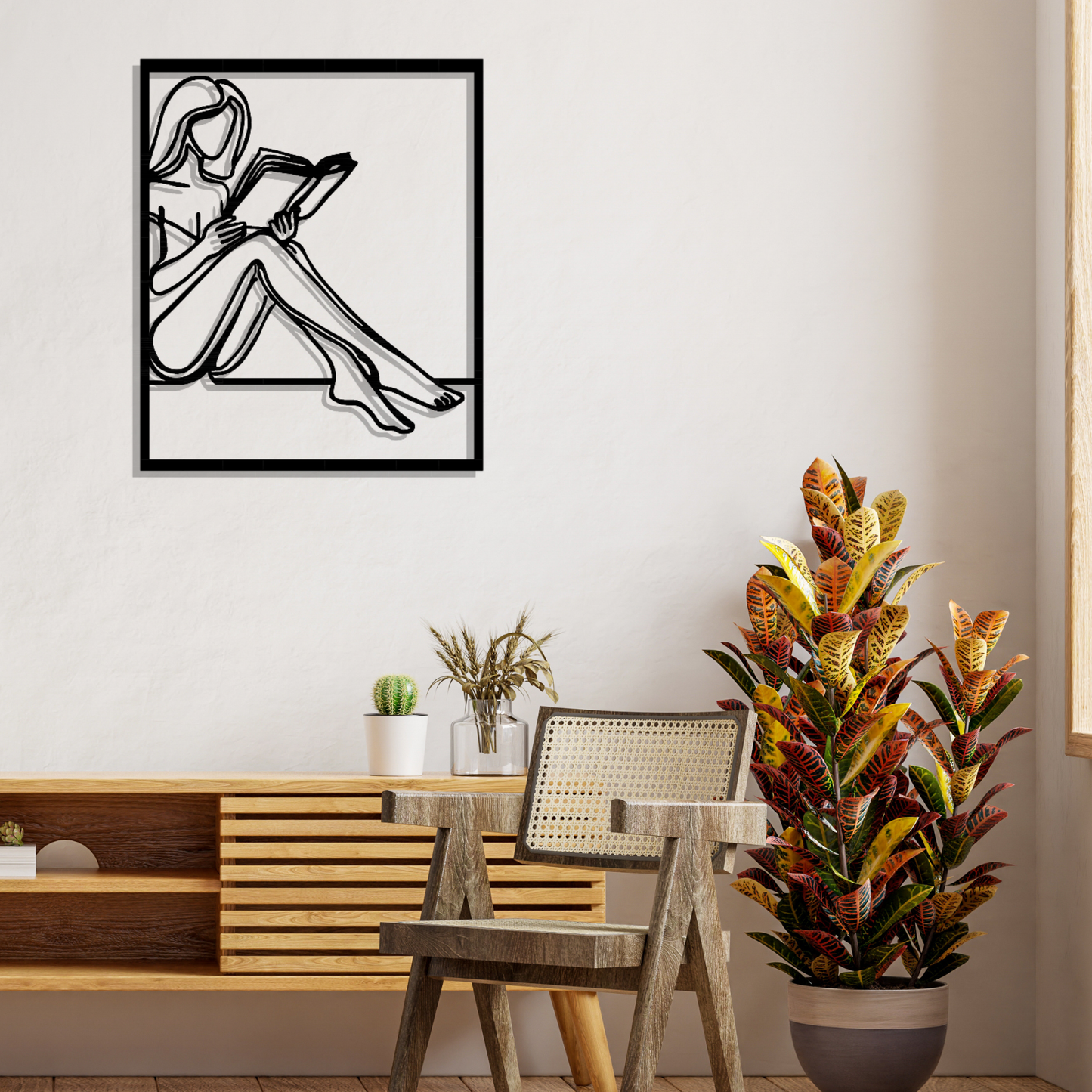 Metall Wanddeko Silhoutte