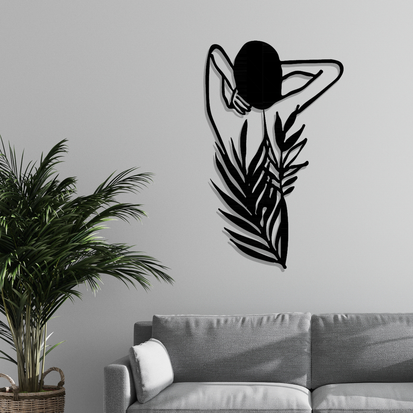 Metall Wanddeko Silhoutte