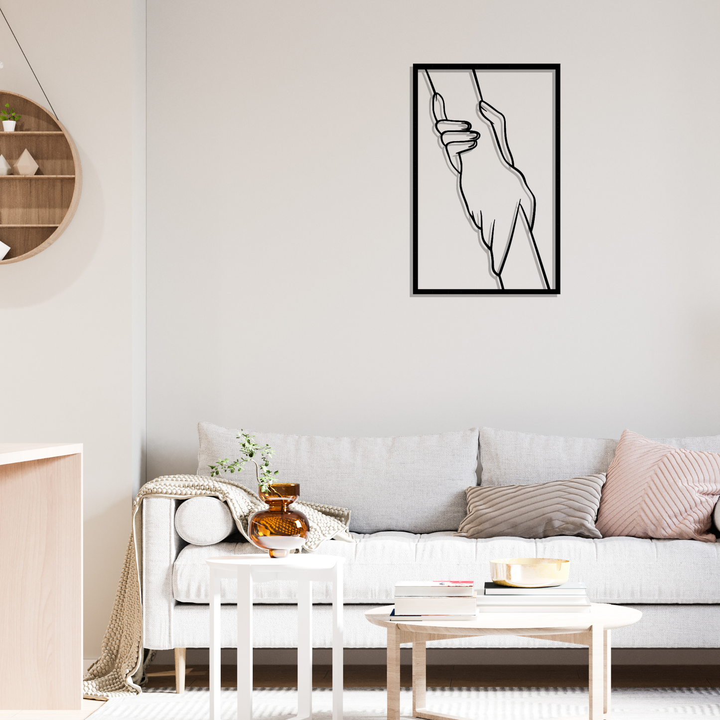 Metall Wanddeko Silhoutte