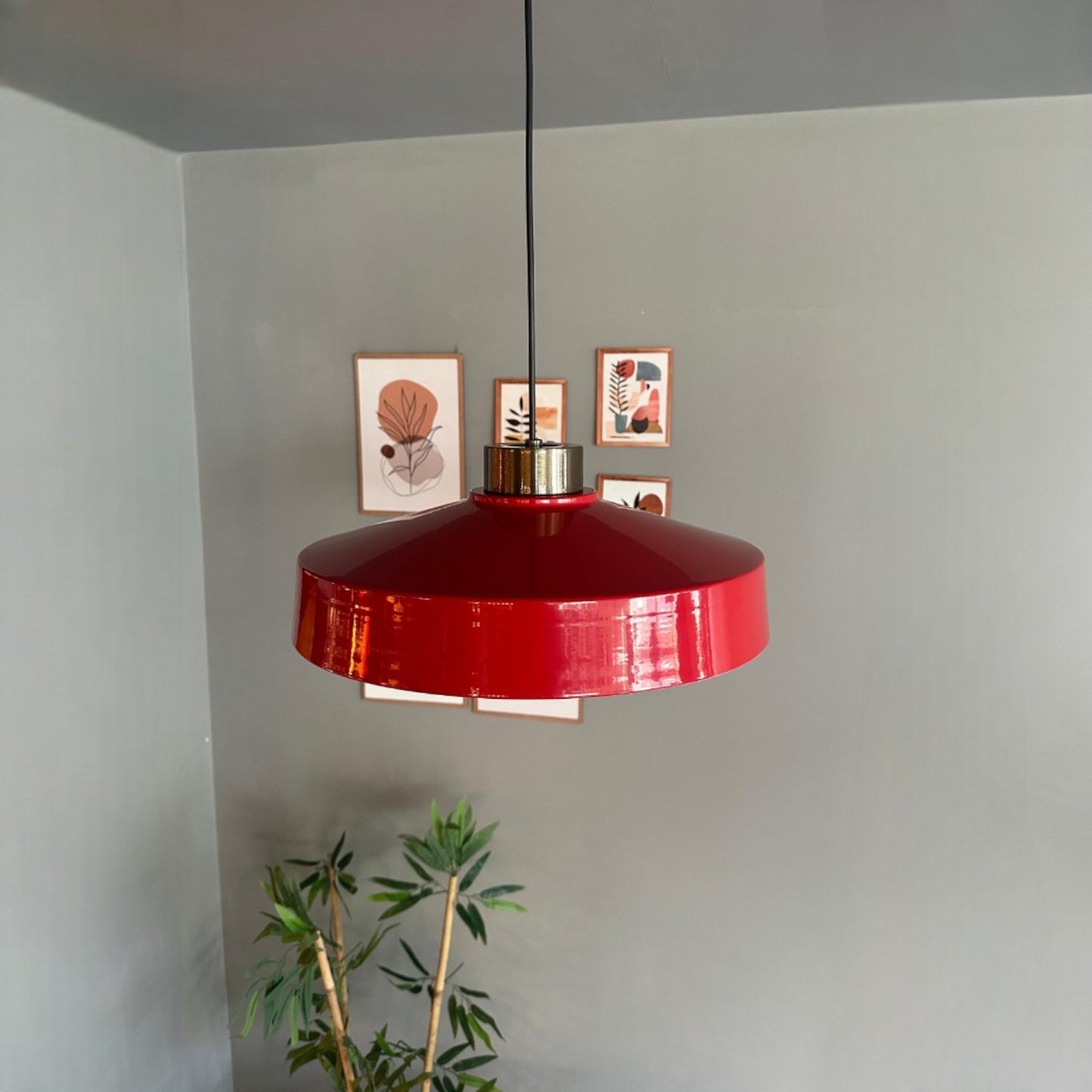 Ace Hängelampe Ø40 cm, Pendelleuchte Vintage, Industrial aus Metall E27