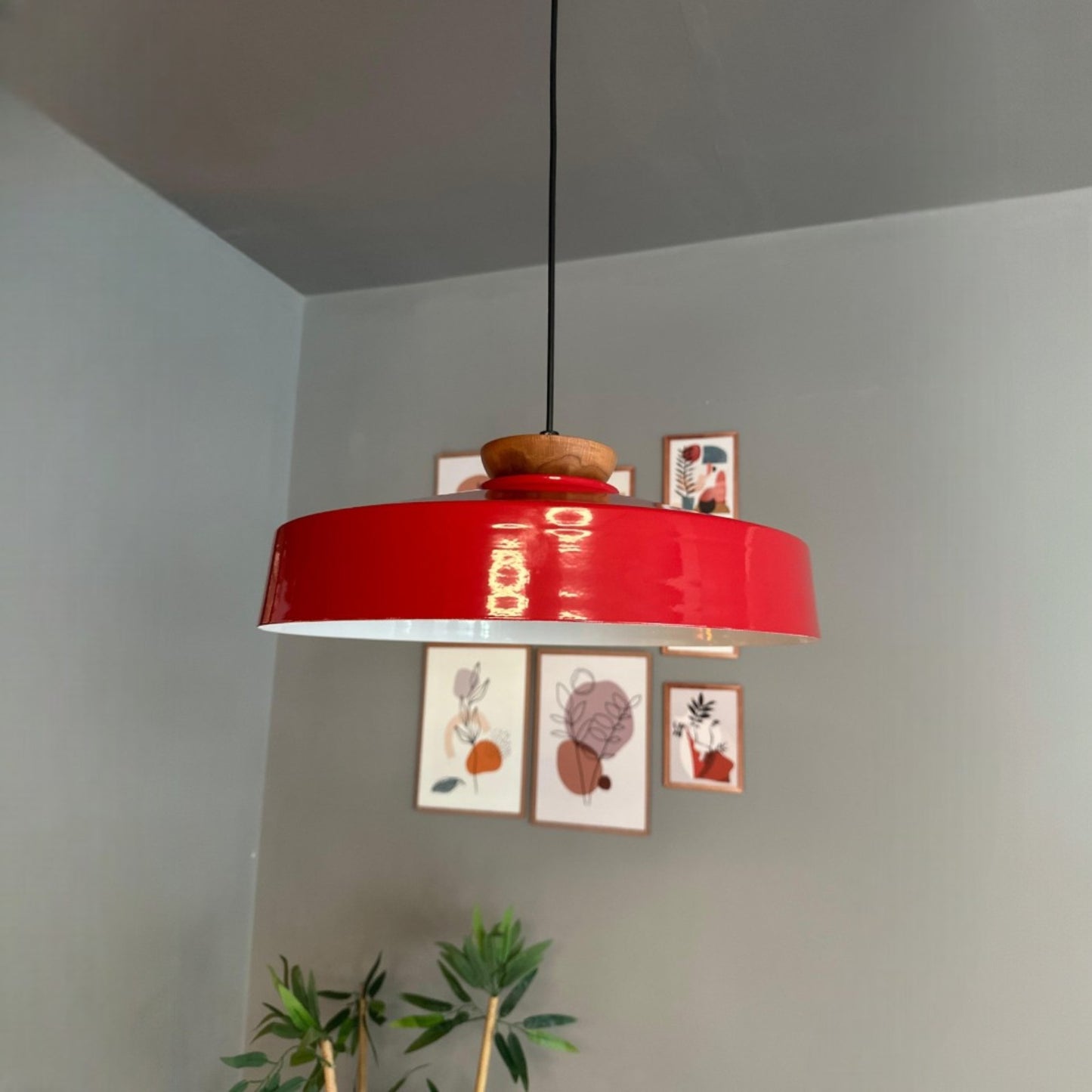 Ace Hängelampe Ø40 cm, Pendelleuchte Vintage, Industrial aus Metall E27