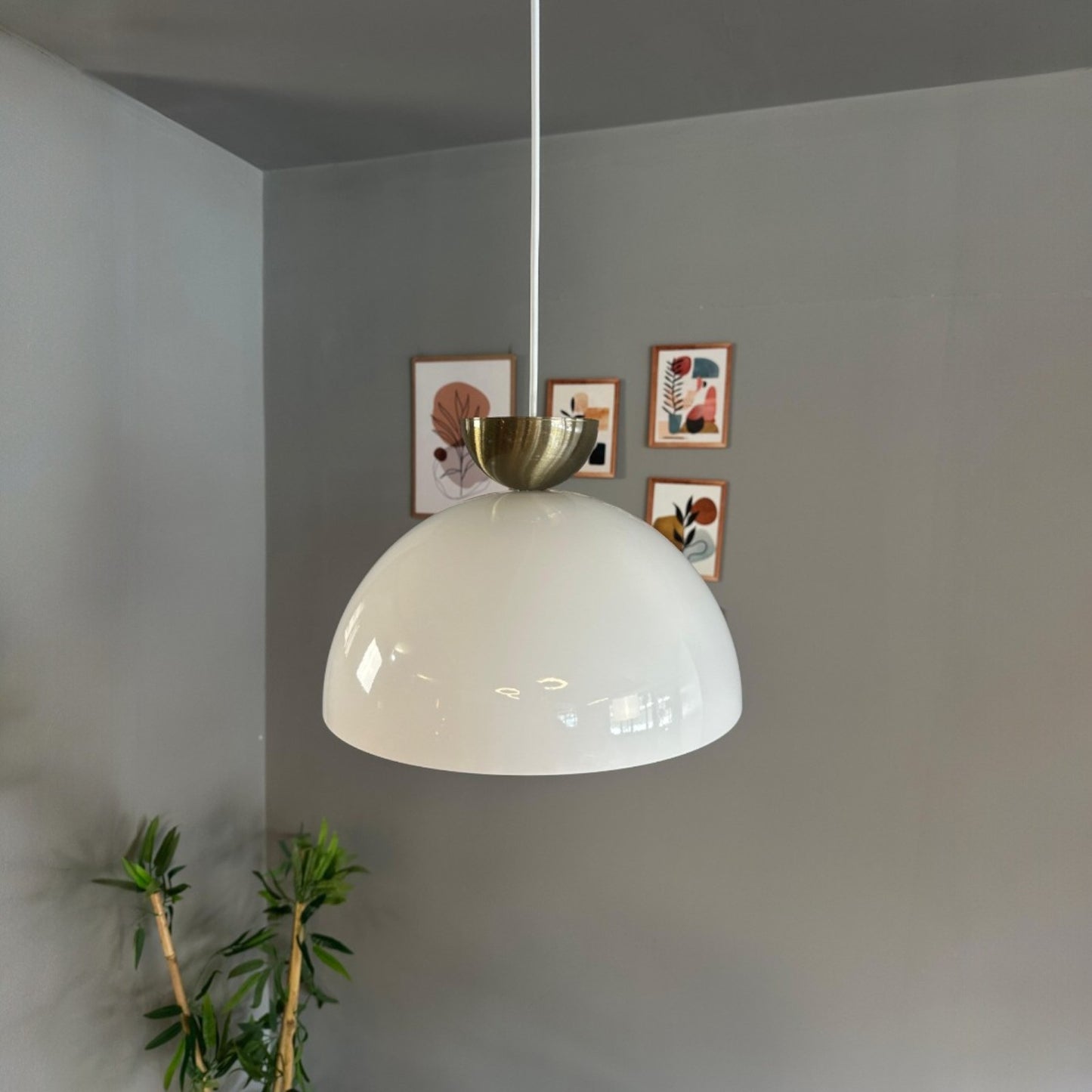 Pendelleuchte Metall Yimpi Wulst Holz Metall