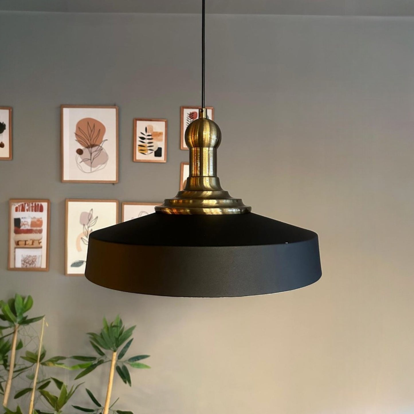 Ace-Longknob Hängelampe Ø40 cm, Industrial aus Metall E27, Hängend Vintage