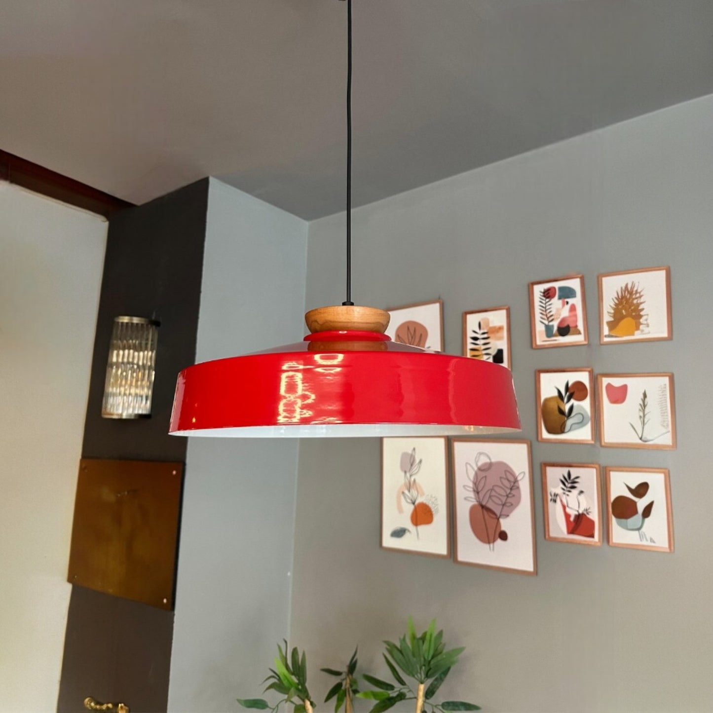 Ace Hängelampe Ø40 cm, Pendelleuchte Vintage, Industrial aus Metall E27