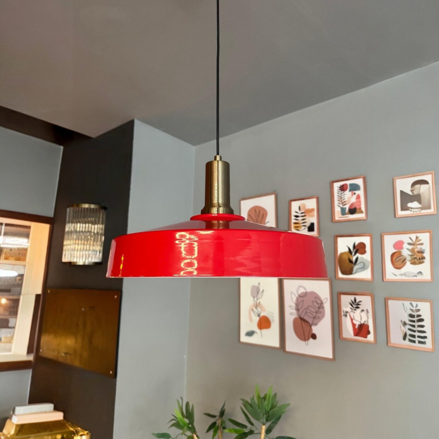 Ace-Laterne Hängelampe Esstich Ø40 cm, Pendelleuchte Vintage, Hängelampe Industrial aus Metall E27