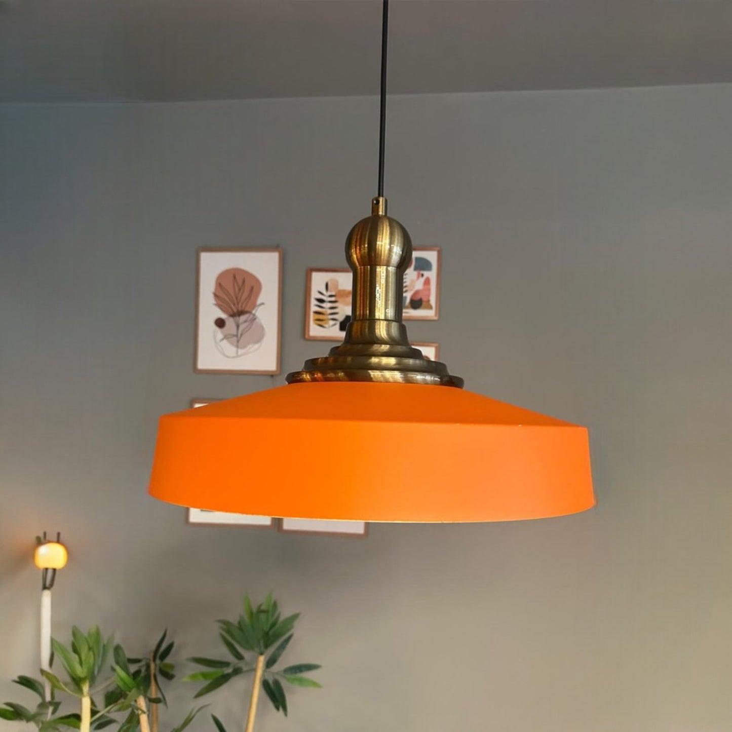 Ace-Longknob Hängelampe Ø40 cm, Industrial aus Metall E27, Hängend Vintage