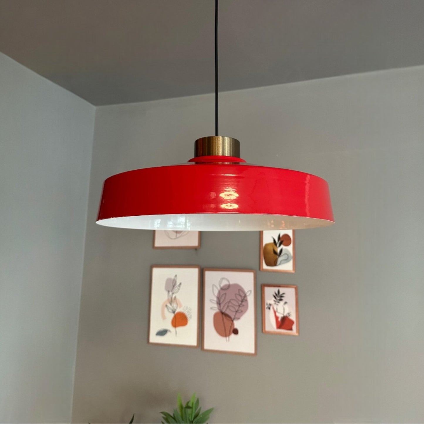 Ace Hängelampe Ø40 cm, Pendelleuchte Vintage, Industrial aus Metall E27