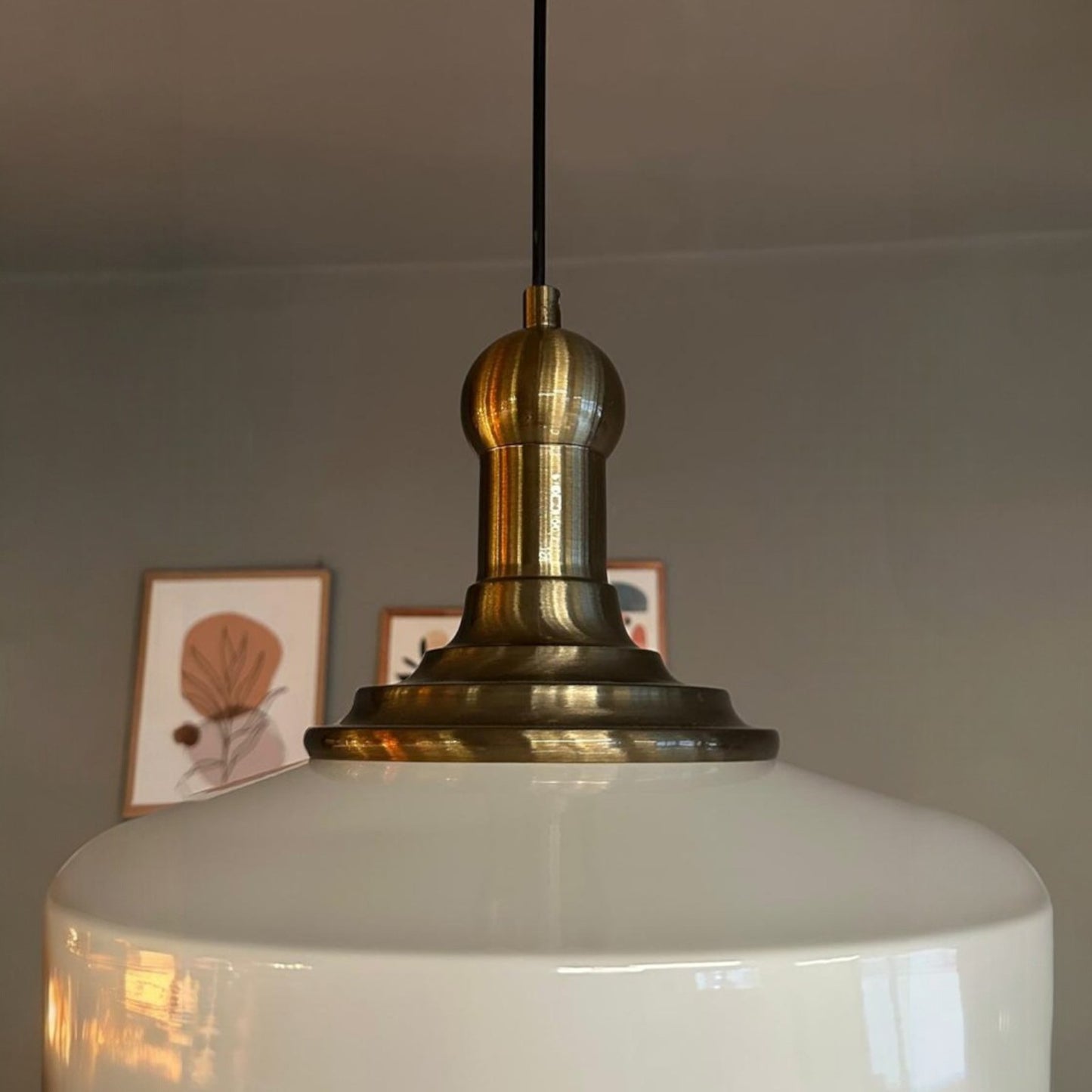 Ace-Longknob Hängelampe Ø40 cm, Industrial aus Metall E27, Hängend Vintage