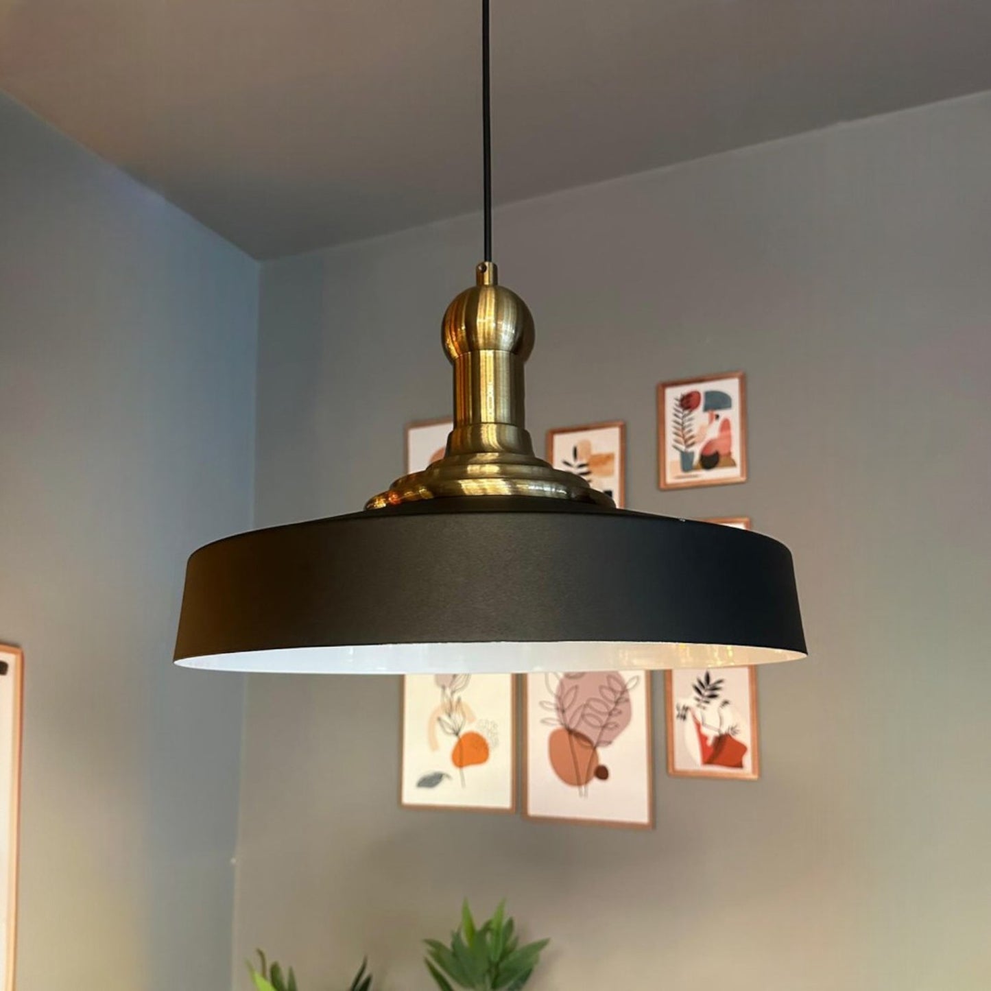 Pendelleuchte Ace-Longknob Vintage, Industrial aus Metall E27 Hängelampe