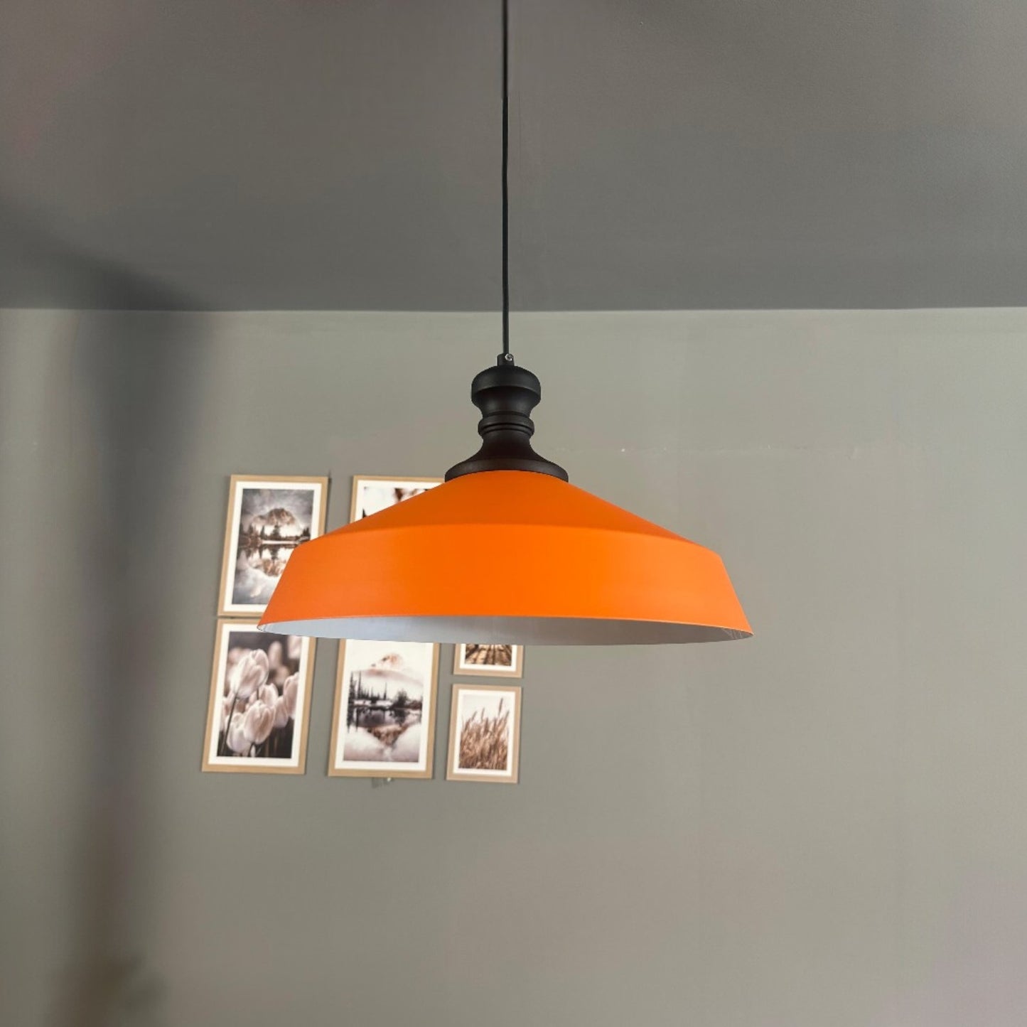 Pendelleuchte Lema Schwarz Knob Ø37,5 cm, Metall Hängelampe