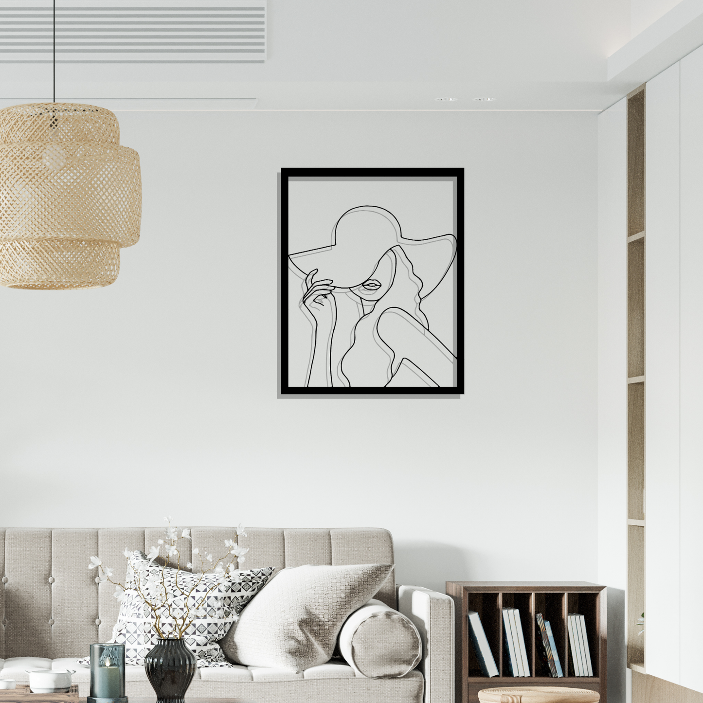 Metall Wanddeko Silhoutte