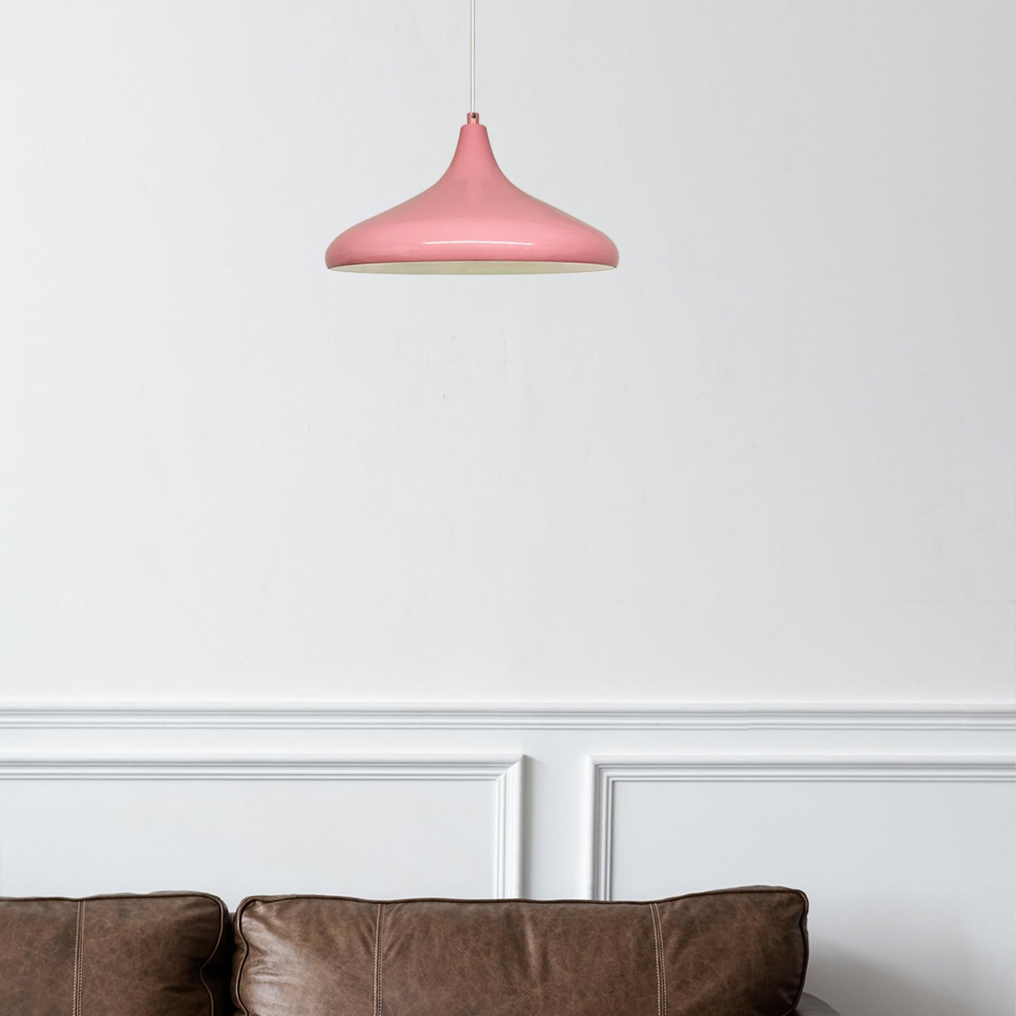 Table de salle à manger lampe suspendue peinte à la main scandinave