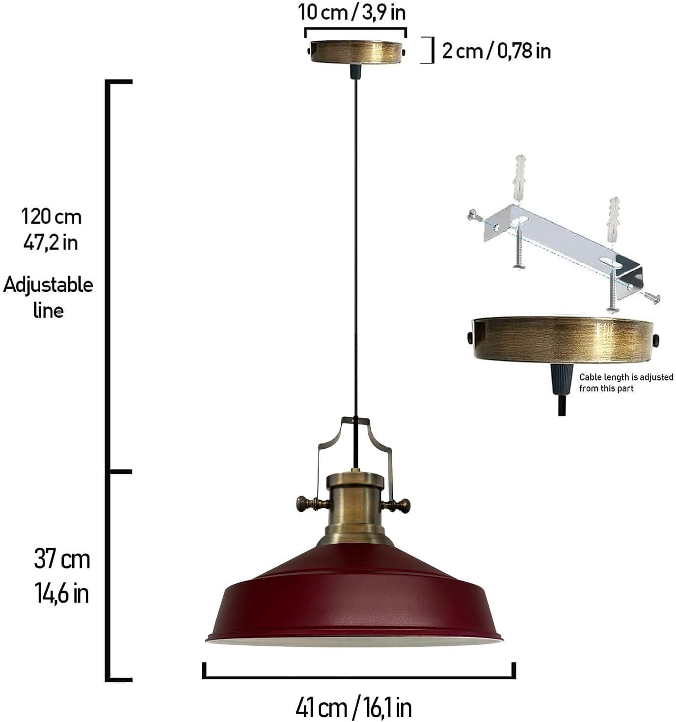 Lampe pendentif Vintage | Neo-Asletl | Lampe en vrac