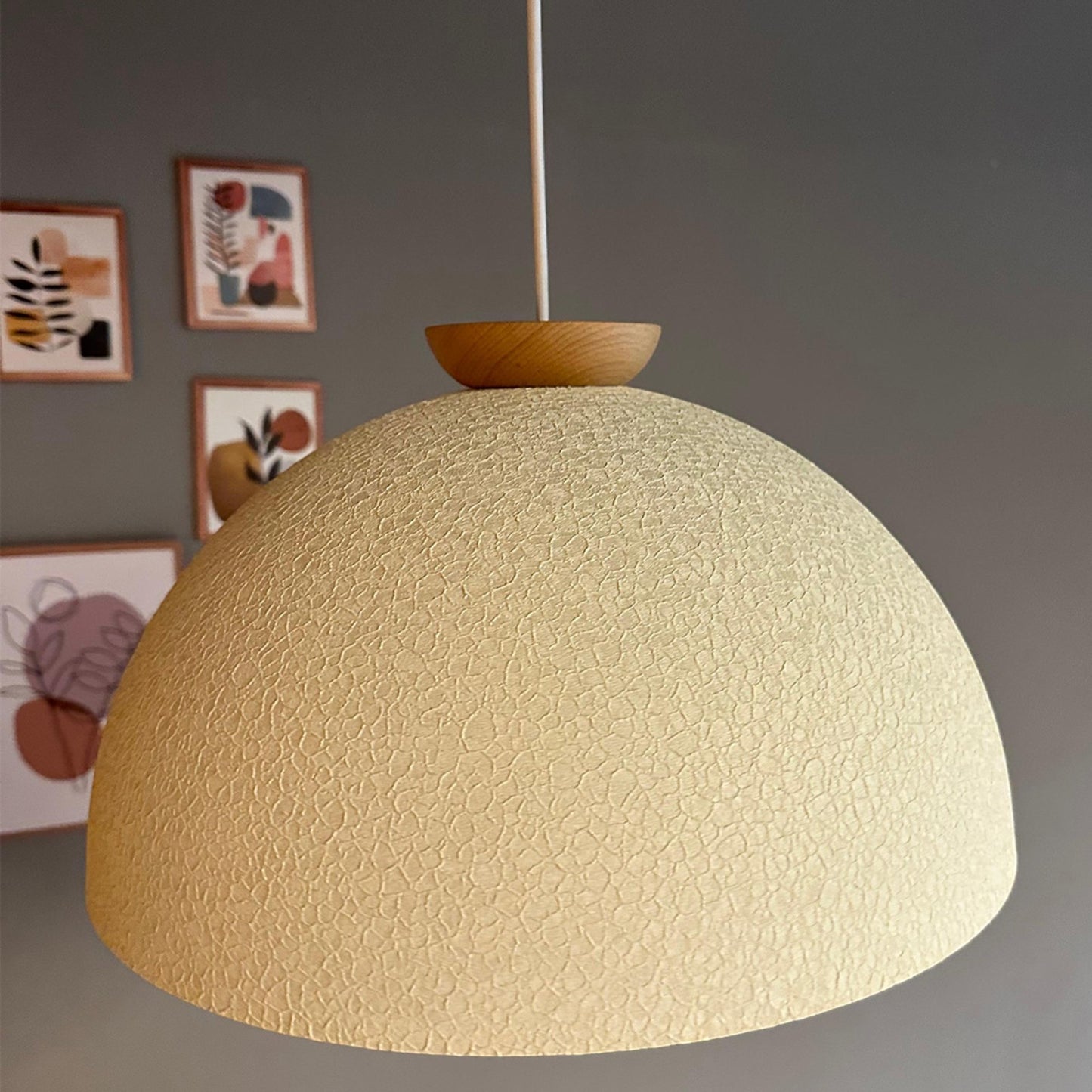 Pendelleuchte Linate Ø40 cm, Texturiert Metall Hängelampe