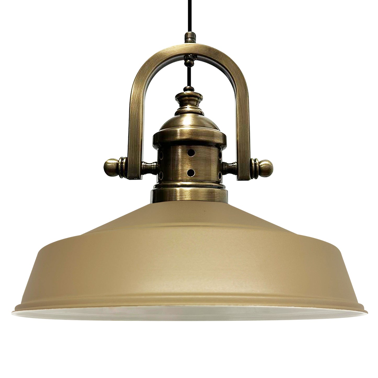Lampada a sospensione vintage in metallo