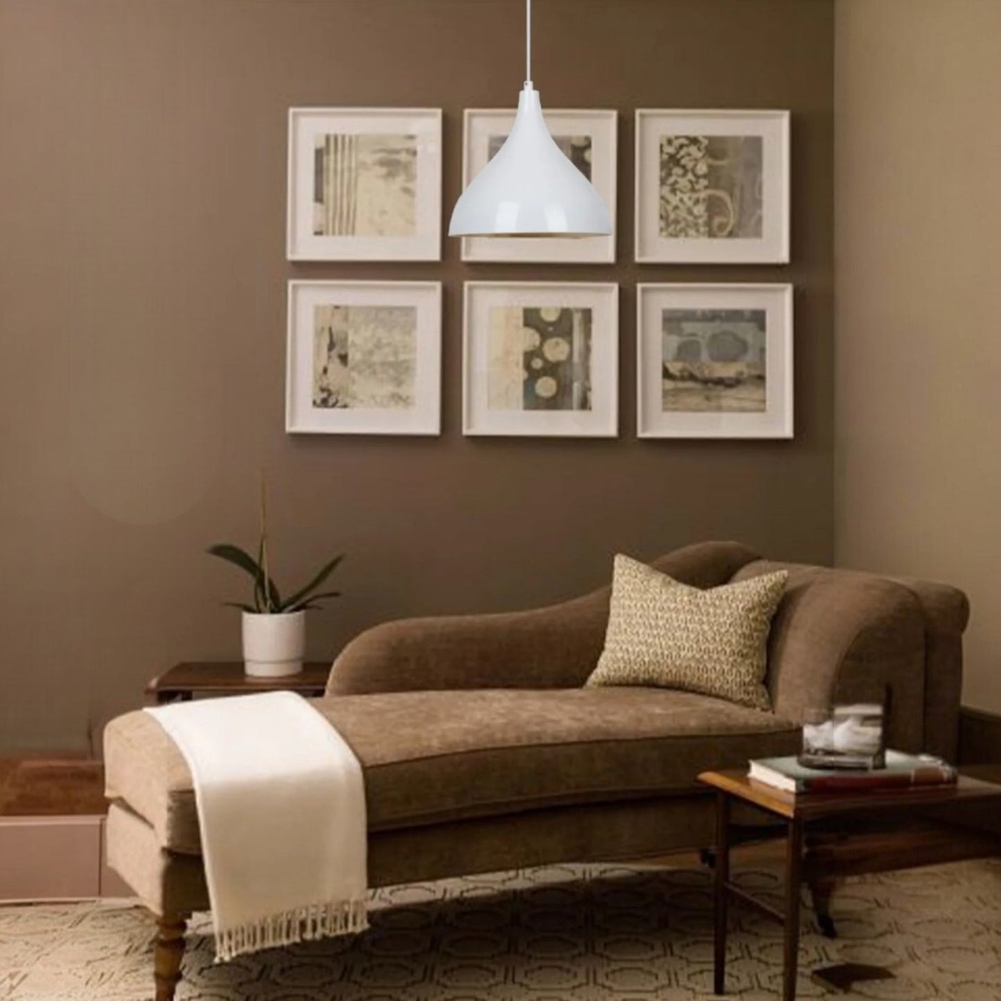 Lampada a sospensione in metallo nero