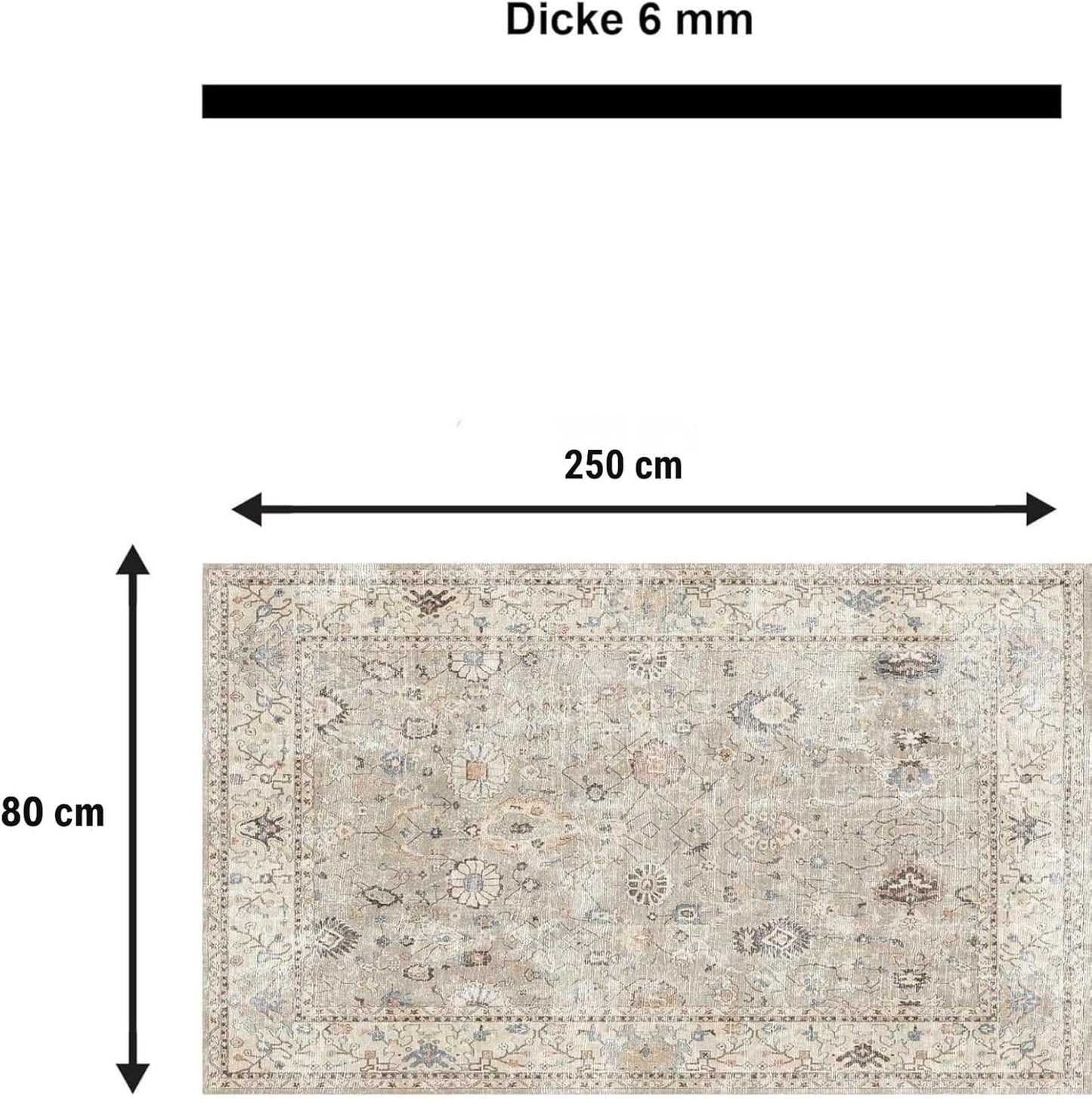 Tappeto stampato Monty Stampa in ciniglia Realizzato a macchina
