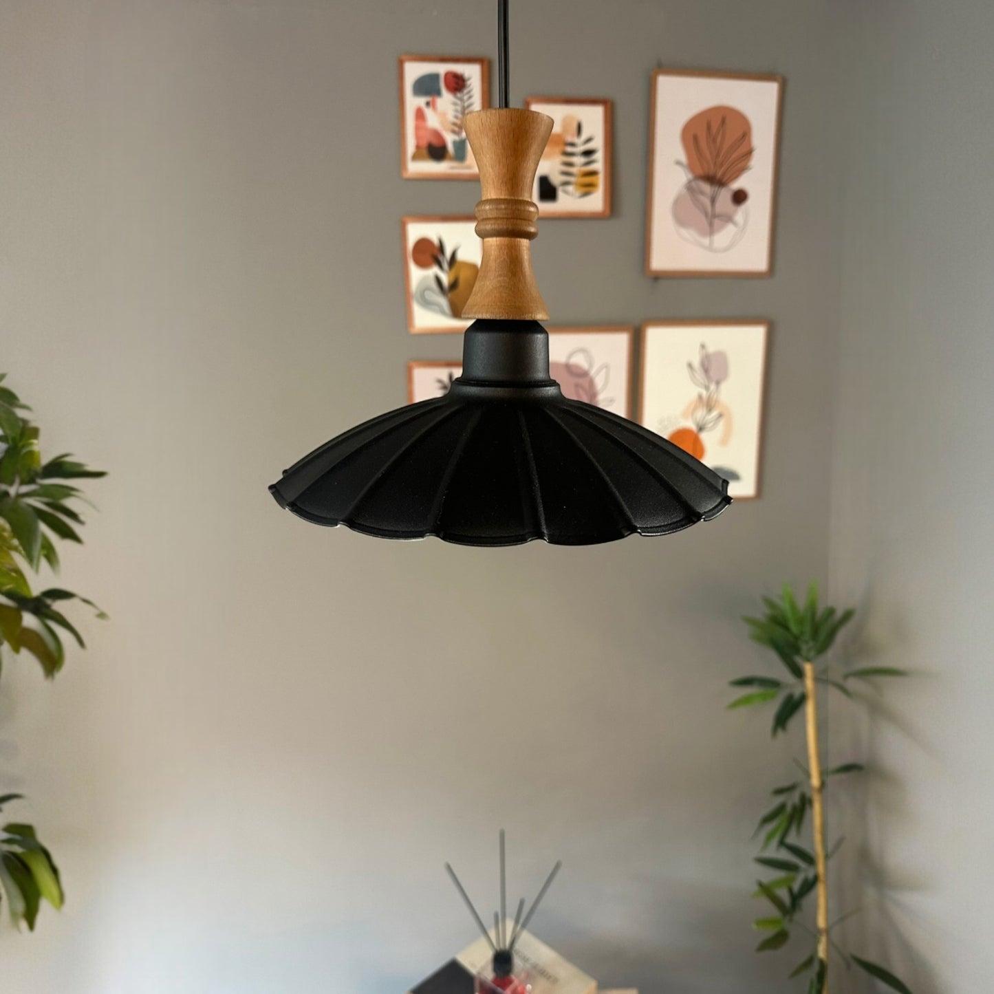 Pendelleuchte Risso Langer Bauer Metall, Modern Hängelampe ohne Leuchtmittel