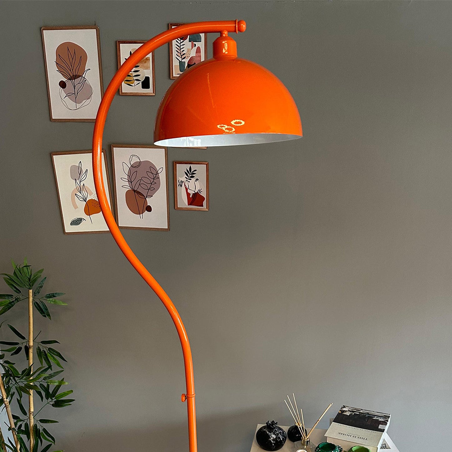 Orange Stehleuchte Modern Dekorativ Metall