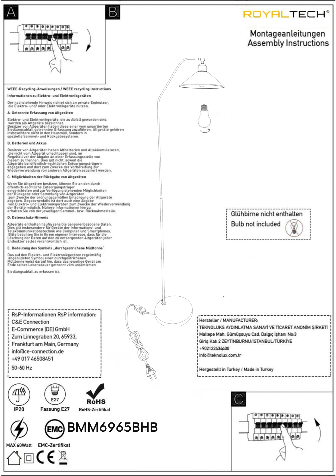 Stehlampe Meridian Bewegender Ufo Kopf Moderne Dekorative Metall Stehlampe