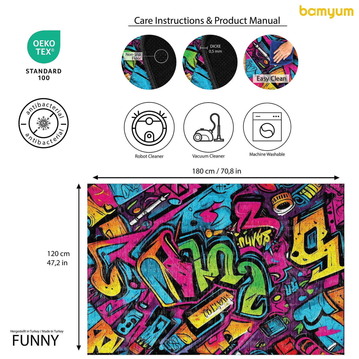 Funny Gamer Bedruckter Teppich Chenille-Druck Maschinell Hergestellt, Videospiel Waschbarer Teppich