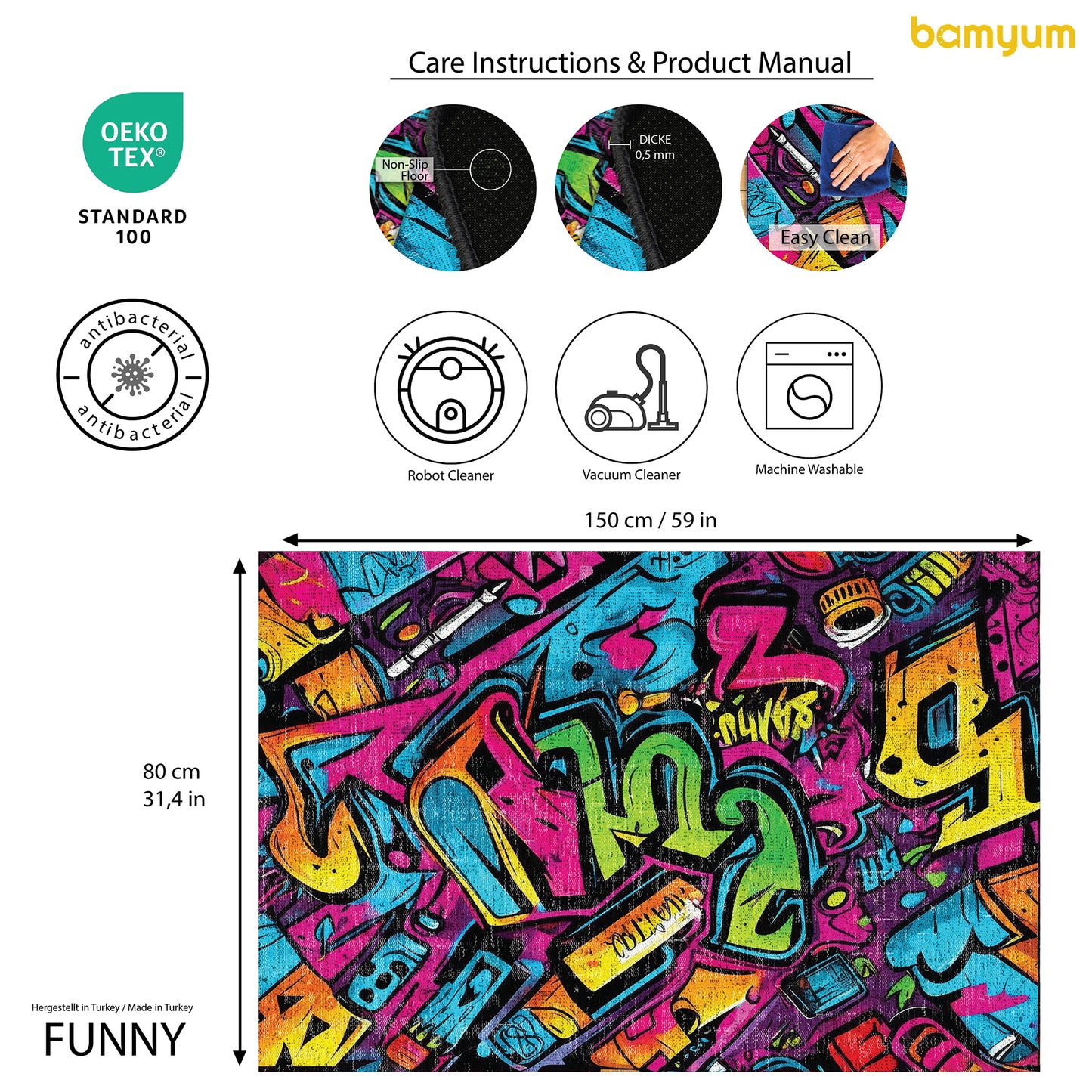 Funny Gamer Bedruckter Teppich Chenille-Druck Maschinell Hergestellt, Videospiel Waschbarer Teppich