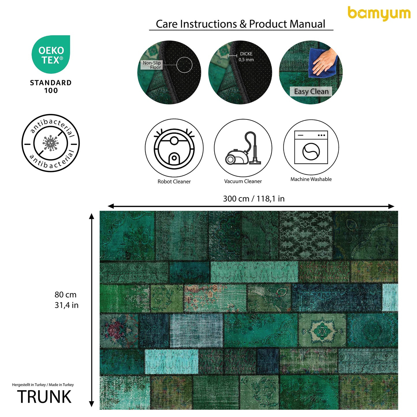 Tappeto stampato a tronco di ciniglia stampato a macchina