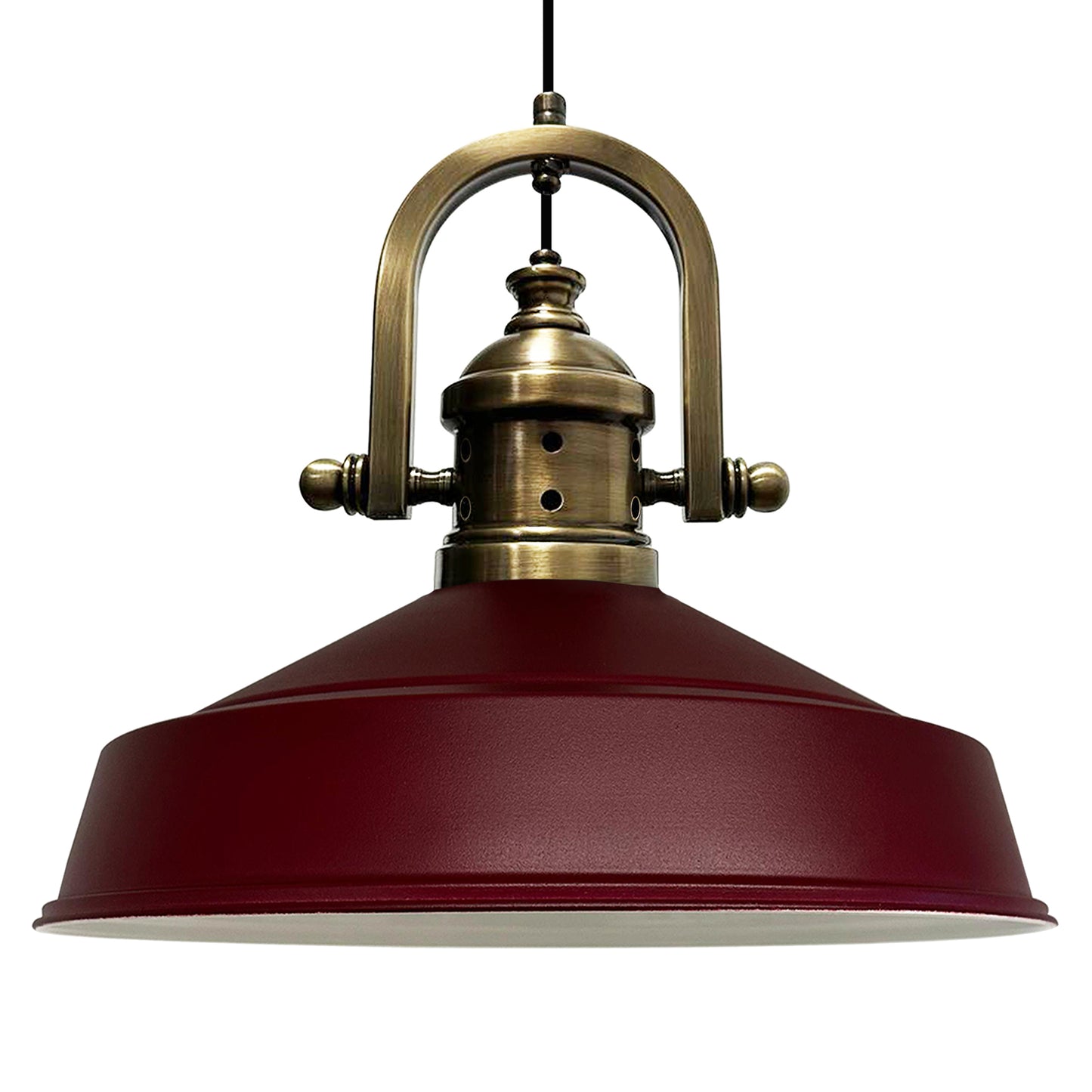 Lampada a sospensione vintage in metallo