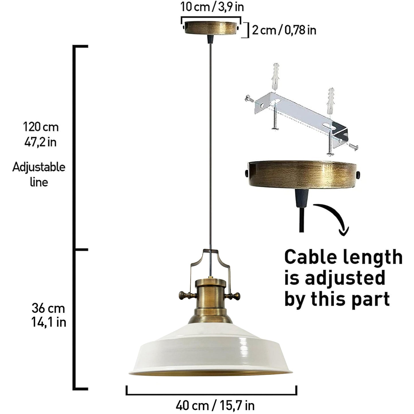 Lampe pendentif Vintage | Neo-Asletl | Lampe en vrac