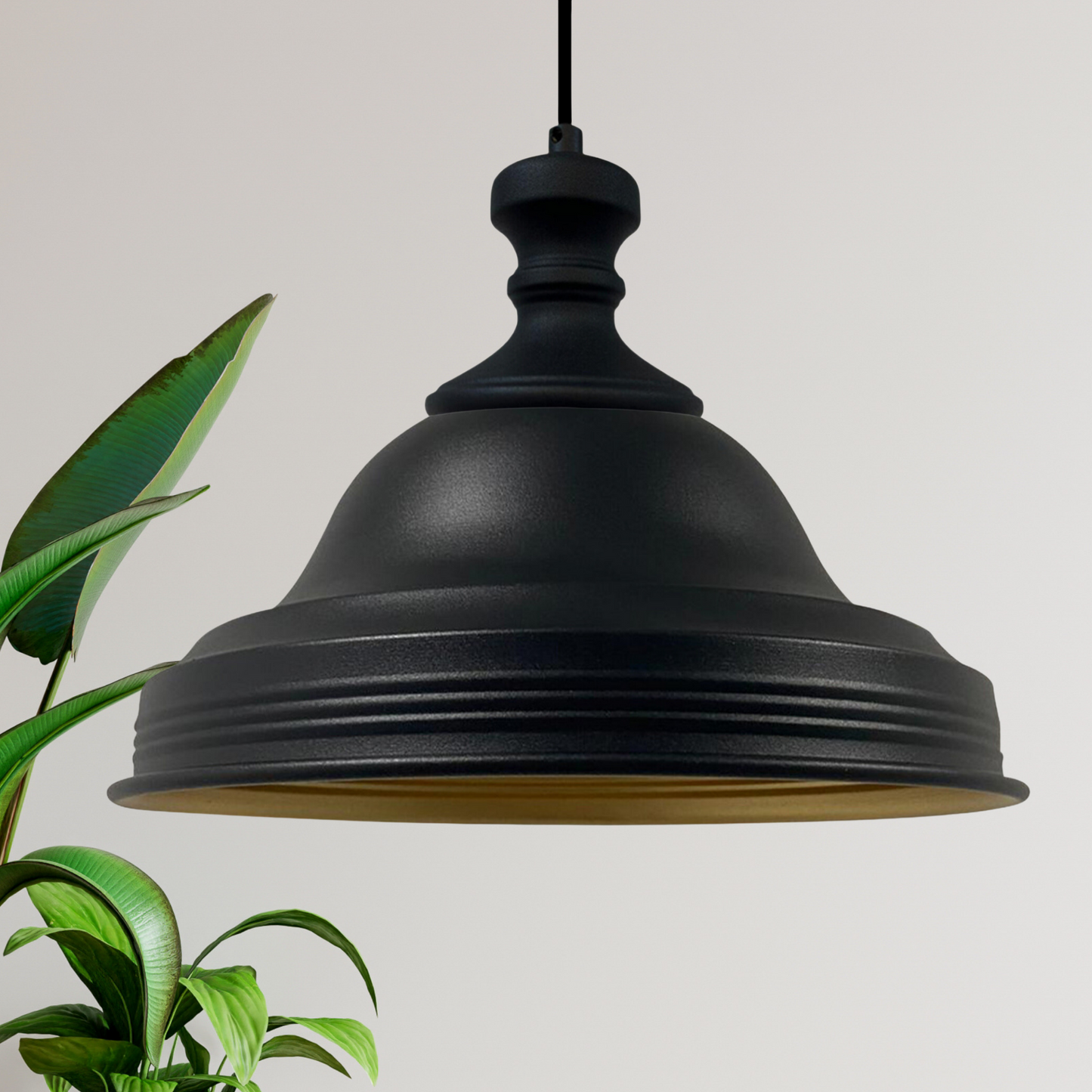 Bamyum Ulmete-Knob Industrial Vintage Metall, Hängelampe