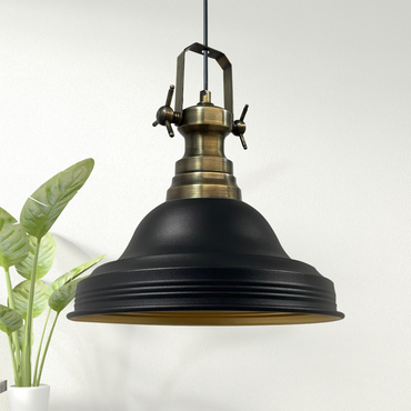 Pendelleuchte Asletl Hängelampe Industrial aus Metall Ø40 cm, Pendelleuchte Esstisch