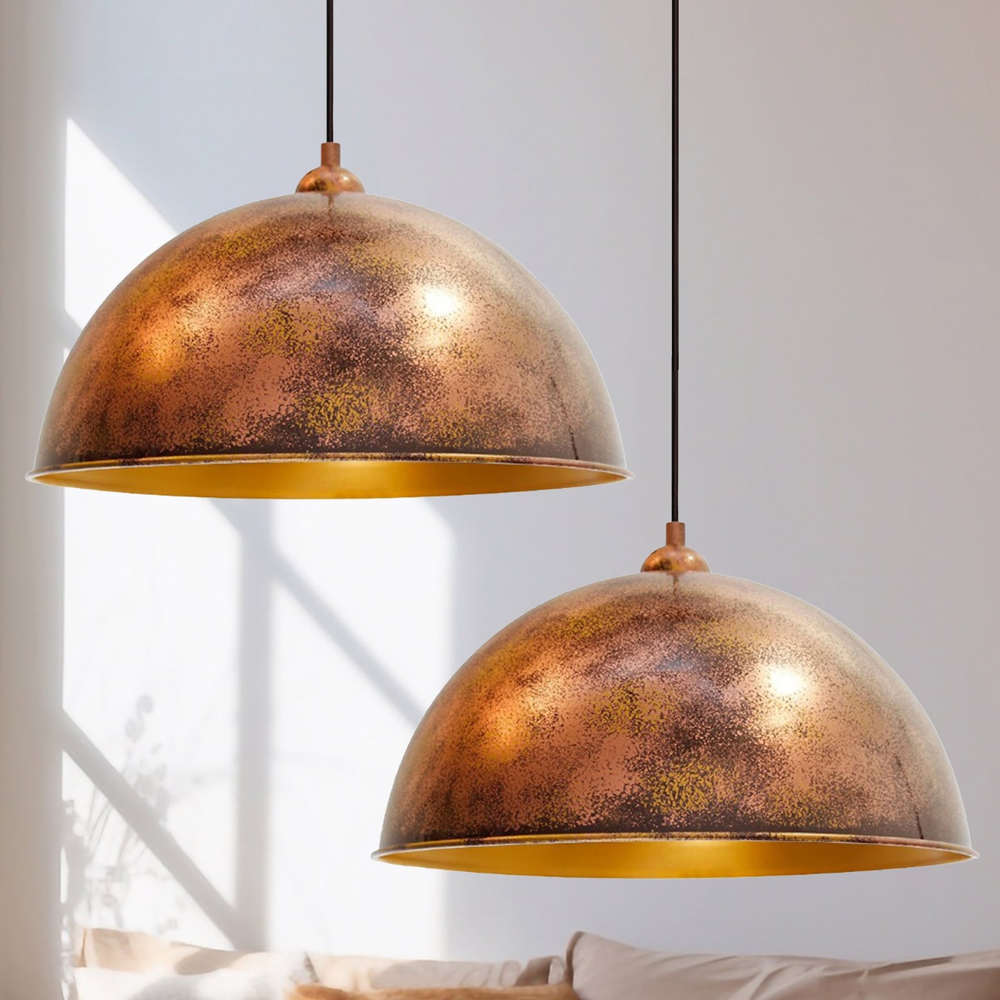 Kupfer Vintage Hängelampe Metall