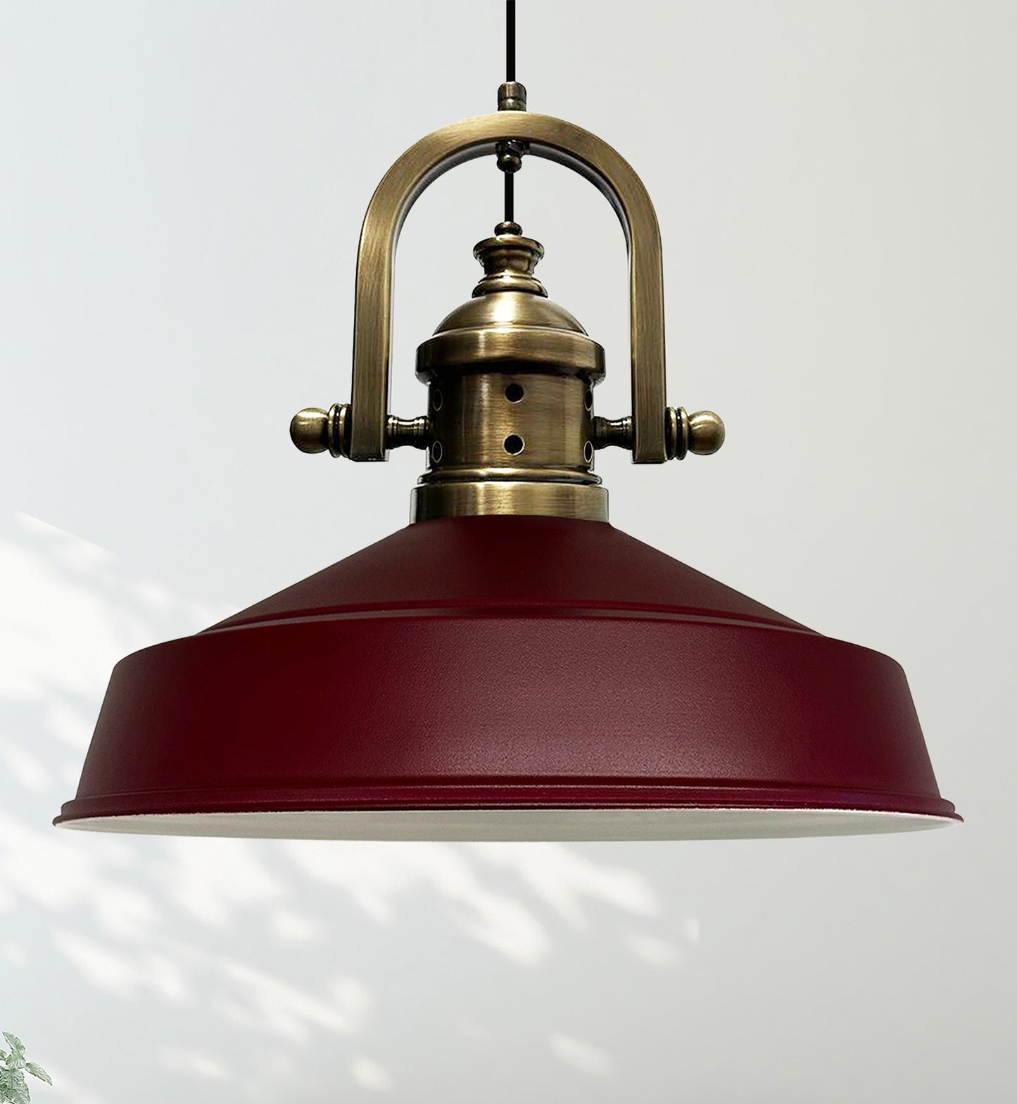 Lampada a sospensione vintage in metallo