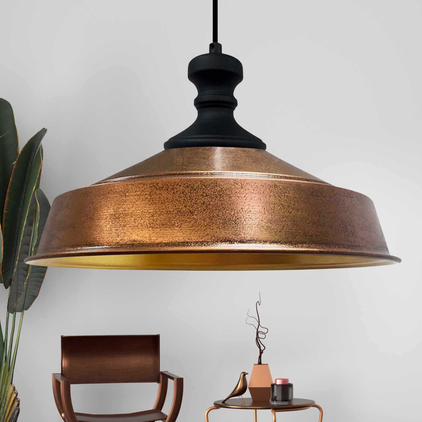 Pendelleuchte Asletl Hängelampe Industrial aus Metall Ø41 cm, Pendelleuchte Esstisch