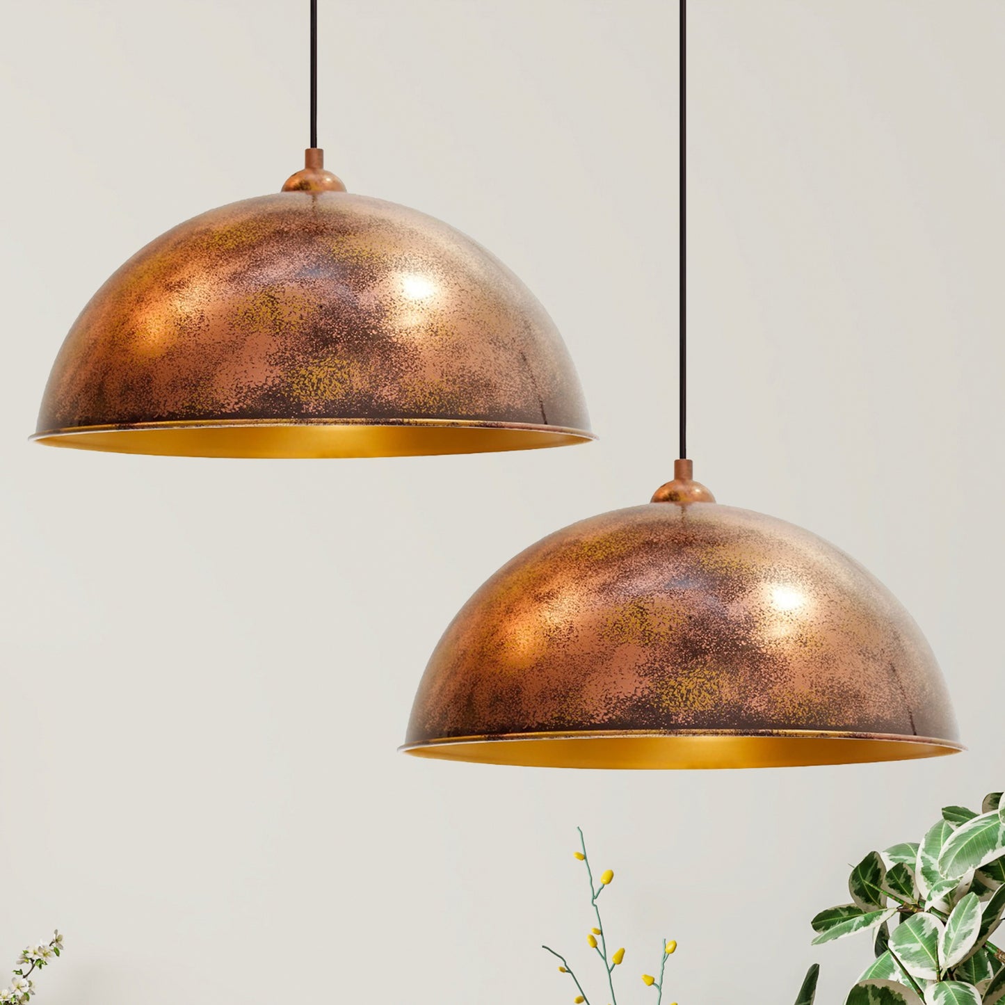 Kupfer Vintage Hängelampe Metall