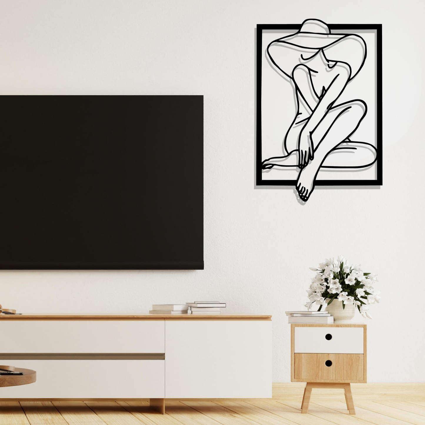 Metall Wanddeko Silhoutte