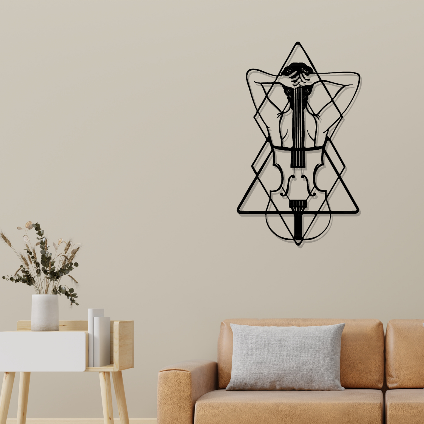 Metall Wanddeko Silhoutte