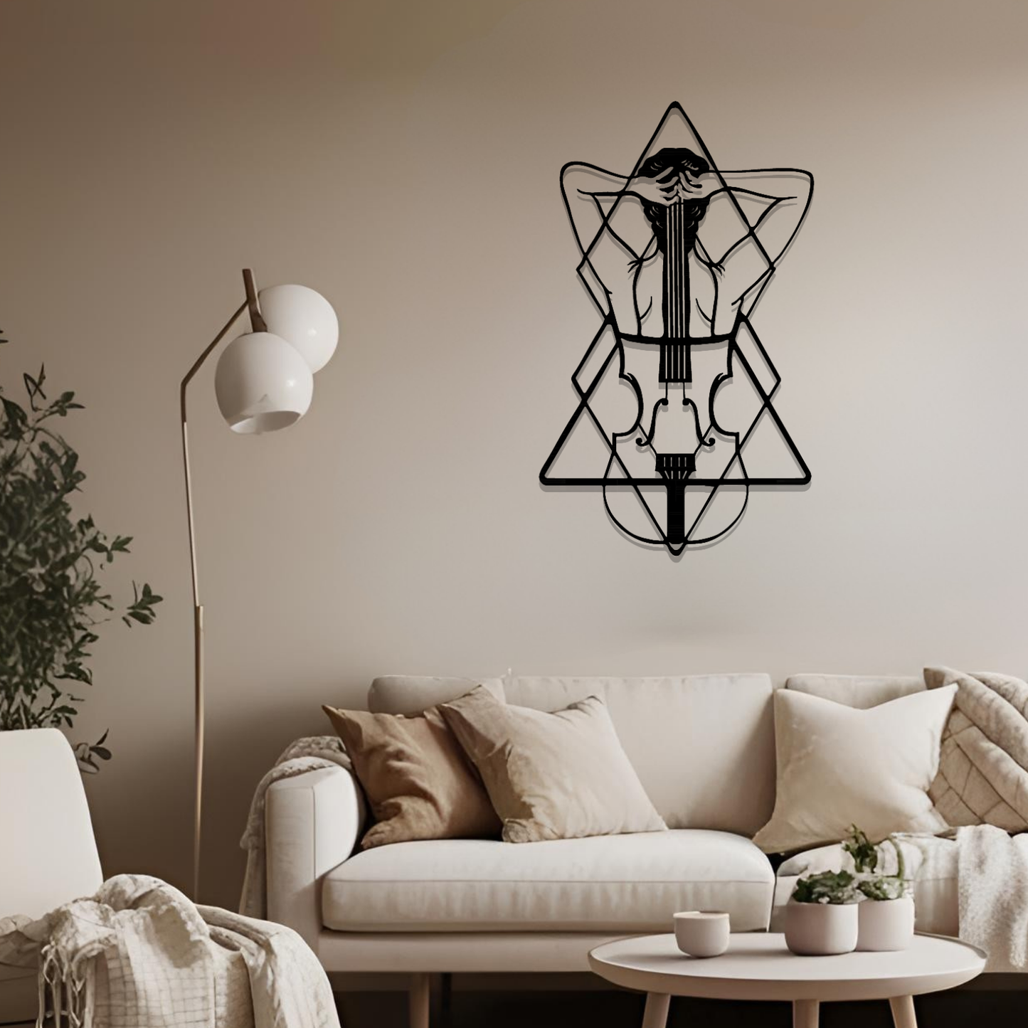 Metall Wanddeko Silhoutte