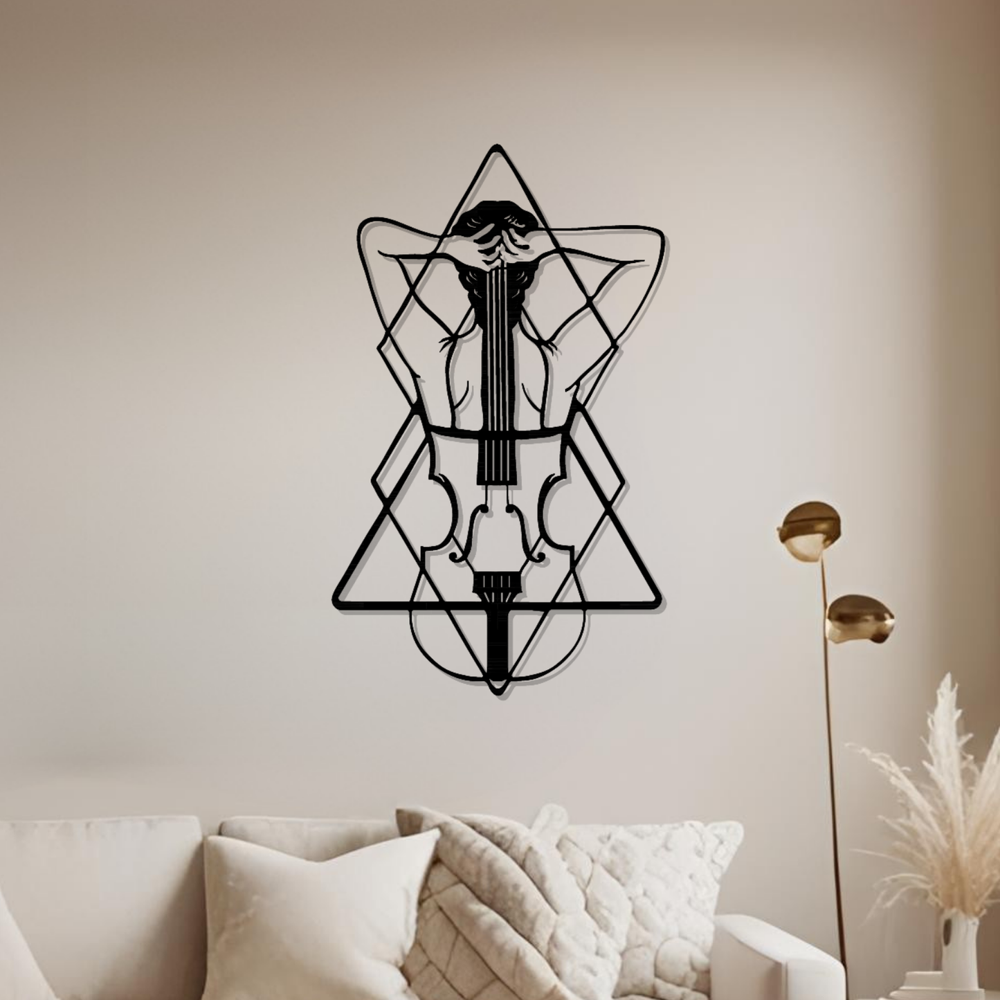 Metall Wanddeko Silhoutte